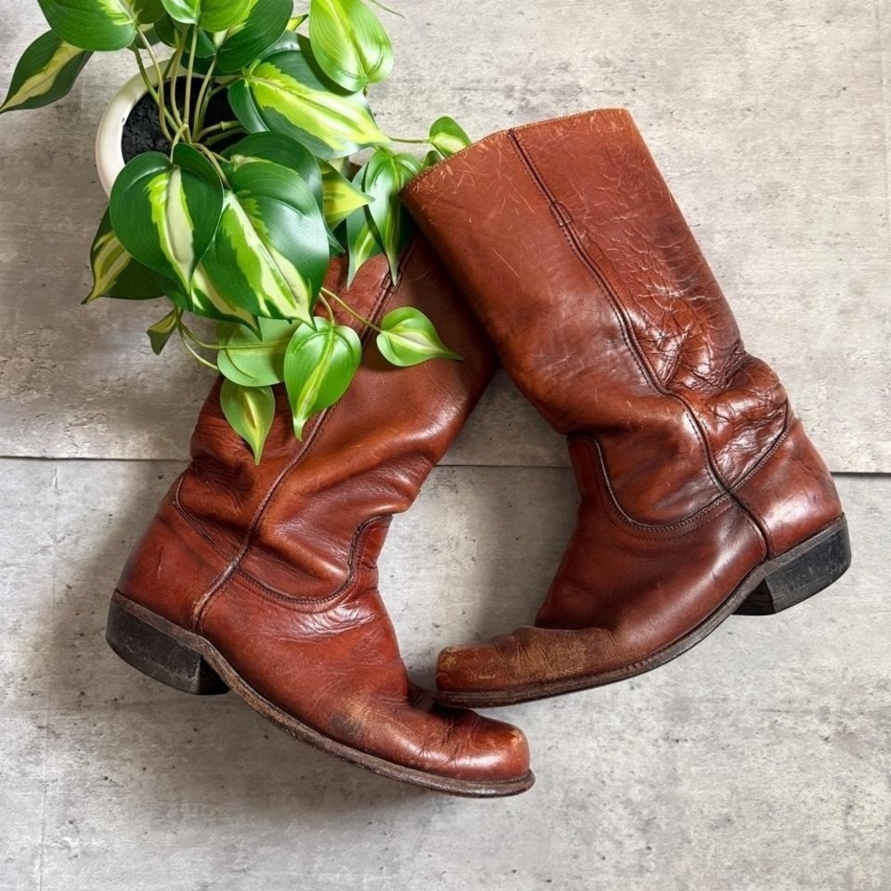 Vintage 70s Frye campus boots black label size 11